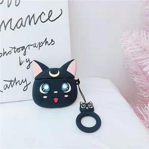 Funda 3D con dibujos animados de gato Monn para Sailor Moon, funda para Airpod, Sailor Moon - Product Image 5