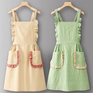 Tablier sans manches en coton robuste avec logo personnalisé, résistant à l'huile et anti-salissures, uniforme <span class=keywords><strong>de</strong></span> <span class=keywords><strong>travail</strong></span> pour cuisine et restauration, nouvelle mode été 2026 - Product Image 1