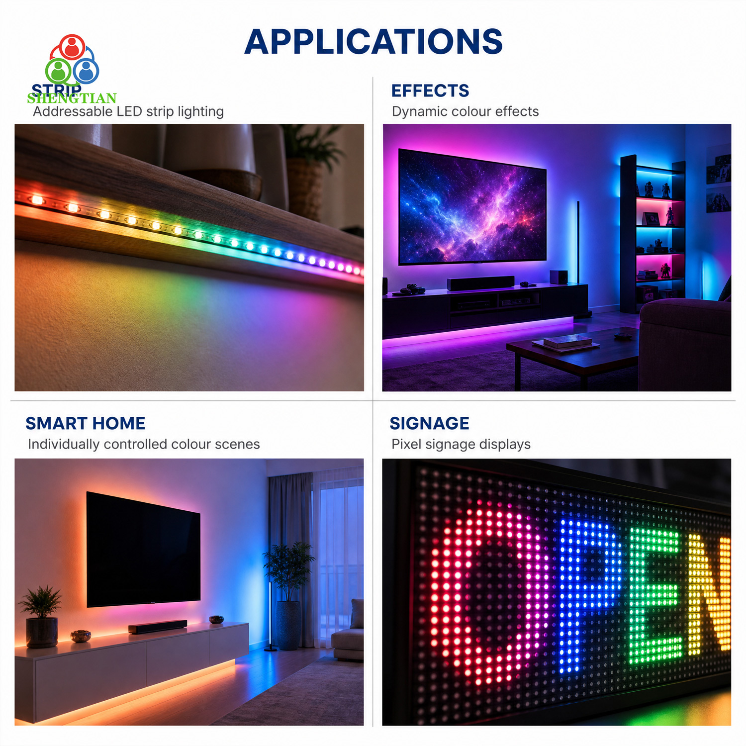 Reliable 5050 Addressable RGBW LED 5.0x5.0x1.5mm 12V 30mA for Digital Strips & Stage Lighting · image 2