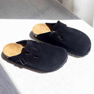 Birkenstocks 2025 été nouvelles pantoufles en liège à double boutonnage hommes et femmes <span class=keywords><strong>sandales</strong></span> en cuir d'extérieur vêtements d'extérieur confortables - Product Image 4