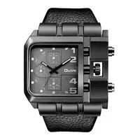 Oulm 3364 Pulsera de cuero de lujo Reloj para hombre Nuevo estilo Moda Deporte Reloj de pulsera de cuarzo