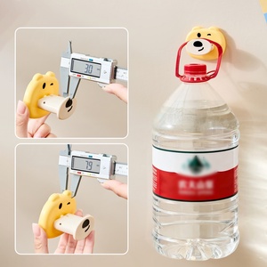 Custom Logo/Color <b>Cute</b> Little <b>Bear</b> Suction Cup Hooks Strong Vacuum Repeated Use Suction Cup Wall Hooks for Bathroom - Product Image 4