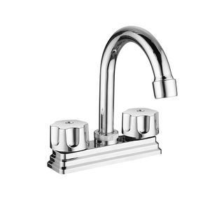 SANIPRO 4 pouces mexicain américain vente chaude Double poignée chaud froid mélange robinet d'eau salle de bain ABS plastique bassin robinet - Product Image 3