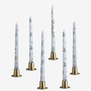 25Cm Luxurious Aromatherapy Wedding Print Long Pole <b>Candle</b> Biodegradable Natural European Romantic <b>Dinner</b> <b>Candle</b> for Bars - Product Image 5