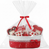 Nouveauté : Panier-cadeau de luxe pour bébé, en corde de coton tressée, écologique, pliable, boîte de rangement, organiseur de couches