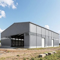 Entrepôt en structure métallique préfabriquée durable, assemblage rapide, bâtiment industriel de stockage en acier