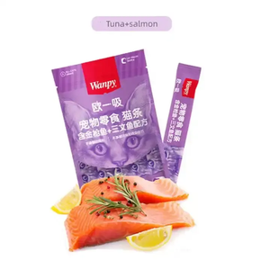 Vente en gros Wanpy Ouyi Bandes pour chat suceur Chat adulte et jeune chat Grain humide Emballage frais scellé 14g * 5 - Product Image 3