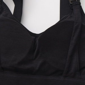 Sujetador Deportivo Acolchado de Lana Merino para Mujer, para Gimnasio, Yoga, Correr, Transpirable, con Diseño de Grulla y Logotipo Personalizado para Ejercicio - Product Image 5