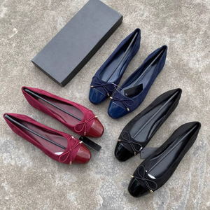 <span class=keywords><strong>Ballerines</strong></span> Confortables pour Femmes, Semelle Souple, à Enfiler, Chaussures Décontractées à Bout Carré, Nouveau Design pour l'Été et le Printemps - Product Image 1
