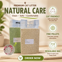 Litière pour chat au tofu, marque privée, fournisseur OEM en gros, emballage personnalisé, litière agglomérante pour chats pour détaillants et distributeurs