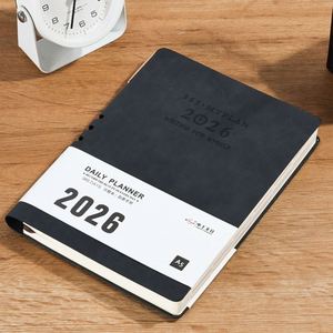 2026 <b>Diary</b> Planner Custom Logo Customization Leather Hardbound A5 <b>A6</b> B5 Thick Notebook with Yearly Calendar - Product Image 5