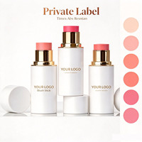 Stick de blush vegan de haute qualité, hautement pigmenté, marque privée, longue tenue, waterproof, minéral, hydratant, maquillage en gros