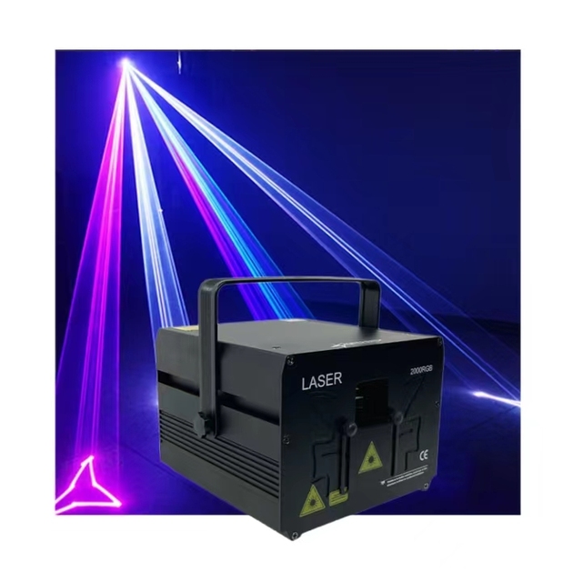 1W-5W Outdoor Professional Stage Laser Light Show Equipment RGB Color Mixture DMX512/Sound-Activated Control Aluminum Alloy