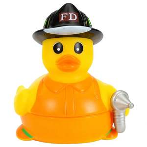 Jouets de bain et de douche pour enfants en gros, jouets aquatiques, petits canards jaunes sur le thème des pompiers - Product Image 3