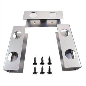 Under Desk Laptop Storage Stand Metal Tray Rectangle Hook Type Office Organizer 10x3x3cm - Product Image 2