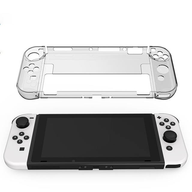 For Nintendo Switch OLED Crystal Case Protective Clear Cover for Nintendo Switch Console Hard Shell