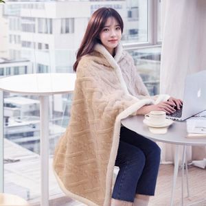 Shearling Blanket With Scottish Style Plaid Print Nap Blanket Autumn/Winter Office Nap Air Conditioning Blanket - Product Image 3