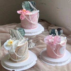 Honey And Sweetness Mother's Day Cake Decoration Acrylic <b>Mirror</b> Heart Ornament Cake Plugin For Party Decor - Product Image 1