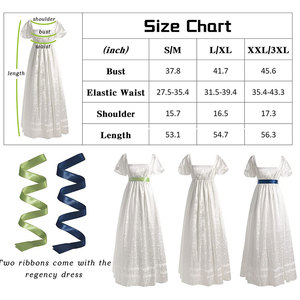 Vestido Pirata Victoriano Renacentista para Mujer, Blanco con Cinturón Verde, Disfraz de Fantasía, Cosplay - Product Image 4