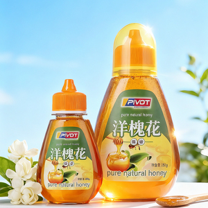 ขวดซอสพลาสติก PET เกรดอาหาร 350 กรัม ฝาเปิดปิดแบบพลิก 250 มล. 350 มล. ขวดบีบสำหรับน้ำผึ้ง น้ำเชื่อม แชมพู โลชั่น-ความจุ 50 มล. - Product Image 2