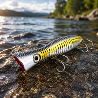 Leurres artificiels rigides Big Fish Popper 16,5 cm 85 g en ABS flottants pour la pêche à la traîne en eau profonde, pour requins et thons
