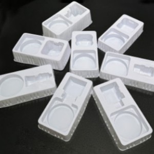 Bandeja interior blanca personalizada para mascotas de 80 mm para embalaje de electrónica 3C, bandeja de plástico moldeada por inyección - Product Image 1