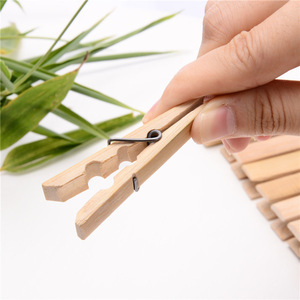 Clothespins Wooden Drying Clips 20 Pack Eco Friendly Household Use Rectangle Shape - Product Image 2