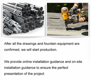 Fontaine d'eau musicale dansante populaire intérieur extérieur petits jardins fontaine d'étang flottant fontaine <span class=keywords><strong>de</strong></span> pont sec - Product Image 6