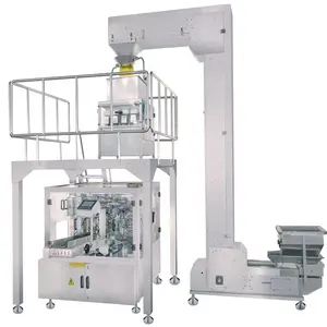 Preformed Saco de Embalagens de Alimentos Máquina De Contagem automática Rotary Máquina De Embalagem A Vácuo