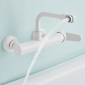Robinet universel allongé tout en cuivre pour machine à laver, robinet télescopique multifonction dissimulé chaud et froid pliable - Product Image 2