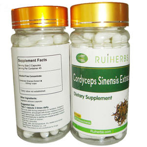 Gratis Verzending 1 Fles Biologische Cordyceps Sinensis Extract 30% Polysaccharide Capsule - Product Image 5