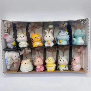 ต้นไม้โชคดีคริสตัลอเมทิสต์ 12 ราศีพร้อมต้นไม้เงินฐานการ์ตูนสัตว์ฮวงจุ้ย - Product Image 6