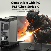 Adaptador Divisor DP a Doble HDMI 4K/60Hz, Conversor DP a 2 HDMI para Pantalla Múltiple, Ideal para PC, Laptop, Oficina y Juegos
