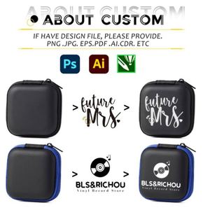 Personalized Cool Gadget Data Cable <b>Storage</b> <b>Box</b> Shockproof Earphone Cases Promotional Custom Eva case Zipper Bag with logo - Product Image 3