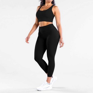 Completo Sportivo Hao Qian Senza Cuciture, Asciugatura Rapida, per Yoga e Attività all'Aperto, Set da 2 Pezzi per Allenamento Pilates Femminile - Product Image 6