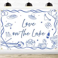 Latar Belakang Love on the Lake - Dekorasi Pesta Lajang di Tepi Danau, Dekorasi Pesta Lake Bach, Perlengkapan Foto Akhir Pekan Lajang