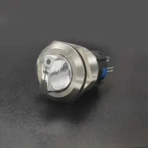 22mm 2NO 2NC ip67 selector push button antivandal stainless steel selector switch 3 position