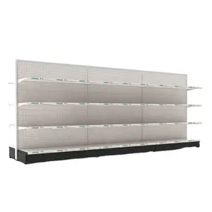 Highbright Wholesale Supermarket Shelves Design Metal Steel Racks For Shop Precios Gondolas Usadas Para Supermercado