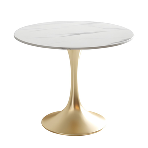 ชุดโต๊ะอาหารทรงกลมขนาดเล็กสีดำสไตล์โมเดิร์นจากผู้ผลิต เฟอร์นิเจอร์ร้านกาแฟสุดหรู โต๊ะร้านอาหาร - Product Image 5