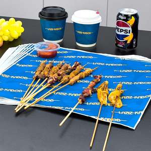 Custom Biodegradable <b>Eco</b>-<b>Friendly</b> Disposable Deli <b>Paper</b> Logo Printed Greaseproof Sandwich Kebab Burger BBQ <b>Paper</b> Packaging - Product Image 2