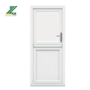 Водонепроницаемый Upvc ПВХ двери Upvc пластиковые внутренние двери для ванной комнаты белые пластиковые стеклянные двери