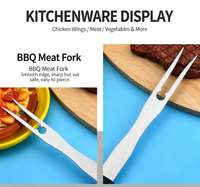 Ustensiles de barbecue Tc, brochettes à viande en acier inoxydable, brochettes de barbecue, outils de cuisson en plein air, bâtonnets de grillade pour poulet, canard, poisson