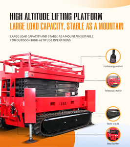 <span class=keywords><strong>Plataforma</strong></span> Elevadora de Tijera Hidráulica Móvil con Orugas, Capacidad de Carga de 320 kg, 4 m, 6 m, 8 m, 10 m, 12 m, en Oferta - Product Image 3