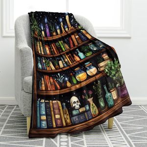 Magic Potion Book Flannel <b>Blanket</b> <b>Throw</b> <b>Blanket</b> Nap <b>Blanket</b> Skin Friendly Reversible for Bed Sofa Couch Custom Print OEM ODM - Product Image 1