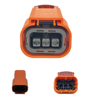 Connecteur de câble en cuivre TE 2,8 mm à 2 voies, fiche mâle automobile 2310537-1, connecteur de fil EV HVA280-2PHI, clé 1-2103124-1