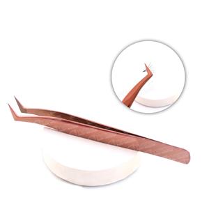 Pince à cils de marque privée de meilleure qualité Nouveau design Extensions de cils à sourcils en acier inoxydable Volume de fibre pointu - Product Image 1