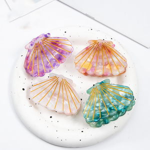 Phim Hoạt Hình Kim Cương Sticker Sò Biển Vỏ Mini Tóc Claw Clip Nhỏ Dễ Thương Động Vật Vỏ Thiết Kế Tóc Claw Clip Cho Phụ Nữ - Product Image 4