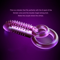 Penisring mit Klitorisstimulator, Vagina-Massagegerät, vibrierender Cockring, G-Punkt-Bullet-Vibrator, Sexspielzeug für Männer