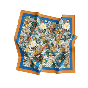 Digital Print Reversible <b>Silk</b> <b>Scarf</b> Women European American Adult Square Breathable Fashion Pattern All Seasons Daily Wear - Product Image 6