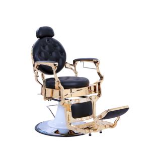 Zwart & Goud Frame Synthetisch Lederen <span class=keywords><strong>Salon</strong></span> Meubels Haircutting Modellering Kappersstoel - Product Image 5